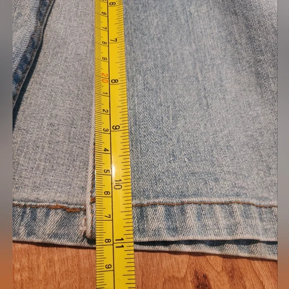 Tyte Flare Jeans Split Hem Light Wash Junior's Size 7 - Picture 8 of 15